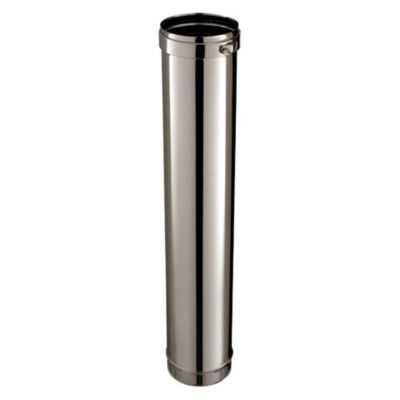 Elément droit 1000 + collier ø150 mm Poujoulat