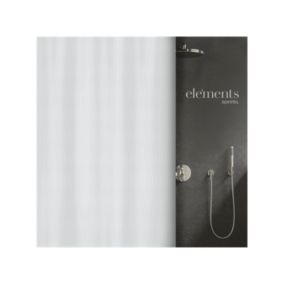 Elements by Spirella rideau de douche Polyester MERA 120x200cm Blanc