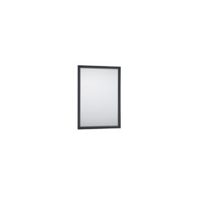 Elenor - Miroir avec cadre - Noir/Or - 34x45cm