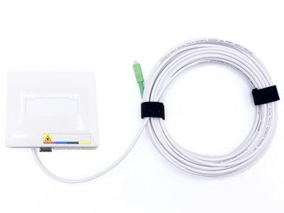 Elfcam - 60m Câble Fibre Optique SC/APC à SC/APC, Simplex Monomode 4 ...