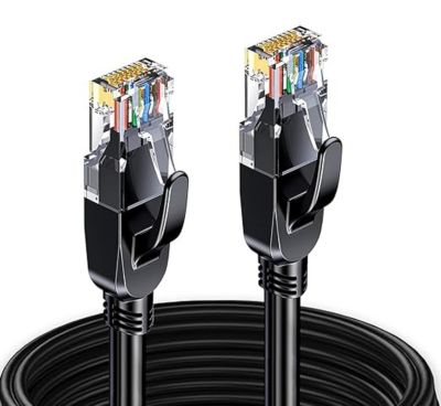 Câble Ethernet CAT6a 50cm - Cordon RJ45 Blindé STP Anti-Accrochage 10GbE LAN - Câble Réseau Internet 100W PoE - Bleu - Snagless - Testé Individuellement - UL/TIA