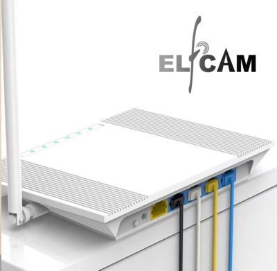 Elfcam - Câble RJ45 Cat 6 Slim 1.5m (Blanc) - 32AWG Ultra Fin, Réseau LAN/WAN, Haut Débit, Idéal PC, Box, Routeur
