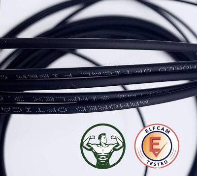 Elfcam - Fibre Optique 100m (Noir, Blindé Acier) - SC/APC-SC/APC, OS2 Monomode, Étanche, Int./Ext.