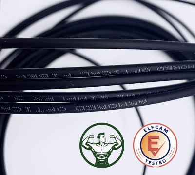 Elfcam - Fibre Optique 25m (Noir, Blindé Acier) - SC/APC-SC/UPC, OS2 Monomode, Étanche, Int./Ext.