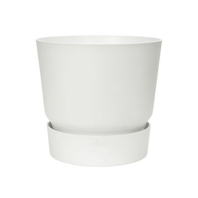 ELHO Pot de fleurs rond Greenville 40 - Exterieur - O 39 x H 36,8 cm - Blanc