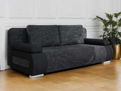 Elio - canapé 3 places convertible - avec coffre - style contemporain - Best Mobilier