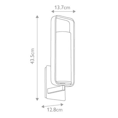 Elstead City Loft - Applique murale d'intérieur à 1 ampoule, nickel poli, E27