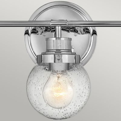 Elstead Hinkley Poppy Applique Salle de Bain Chrome Poli, IP44