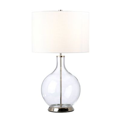 Elstead Orb Lampe de table avec abat-jour rond nickel poli