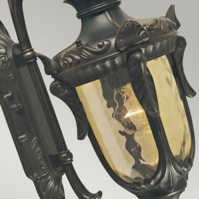 Elstead Philadelphia - Petite lanterne murale extérieure à 1 lumière, bronze vieilli IP44, E27