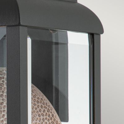 Elstead Quoizel Byron Lanterne murale d'extérieur graphite avec réflecteur en étain, IP44