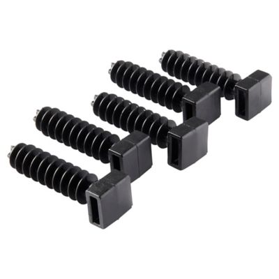 Embase collier à visser noir 9 mm - 100 pièces