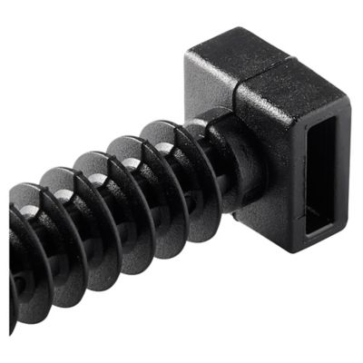 Embase collier à visser noir 9 mm - 100 pièces