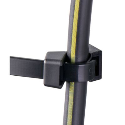 Embase collier à visser noir 9 mm - 100 pièces