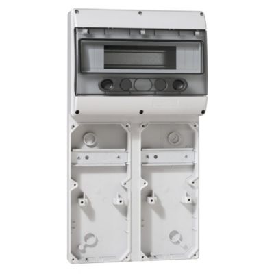Embase P17 501x265mm avec rail 13 modules 6 prises 16A pour plastron 280x125mm - LEG057703