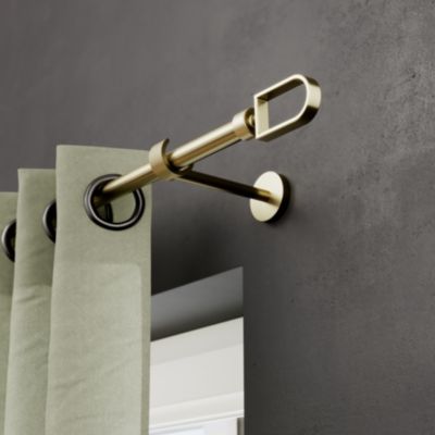 Embout arche pour barre à rideau Easy-Fit Elasa métal doré Ø19mm GoodHome