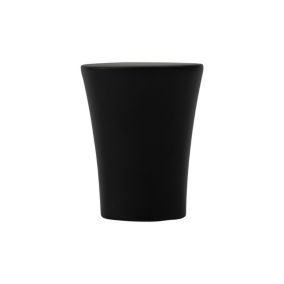 Embout barre à rideaux Araxos GoodHome cone noir mat Ø2,8 x L.5,9 cm