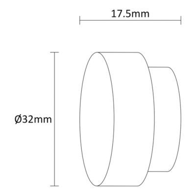 Embout bouchon pour barre à rideau GoodHome 19 mm Antiki or