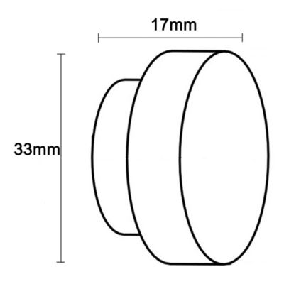 Embout bouchon pour barre à rideau GoodHome 19 mm Araxos noir