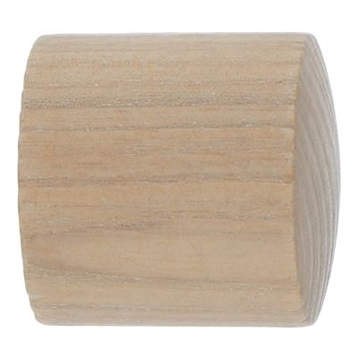 Embout bouchon pour barre à rideau Symi bois de frêne beige naturel Ø28mm GoodHome