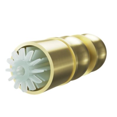 Embout boule cage pour barre à rideau Easy-Fit Elasa métal doré Ø28mm GoodHome