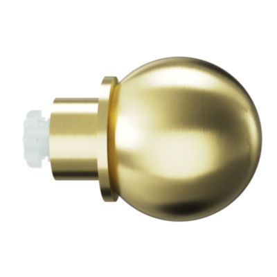Embout boule pour barre à rideau Easy-Fit Elasa métal doré Ø19mm GoodHome