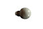 Embout boule pour barre à rideau en céramique 28 mm Athens GoodHome gris