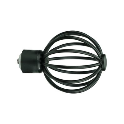 Embout boule pour barre à rideau en fil de fer de 19 mm Araxos GoodHome noir