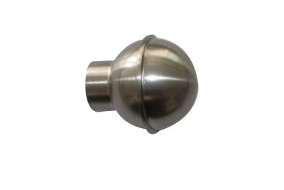 Embout boule pour barre à rideau GoodHome 28 mm Athens gris