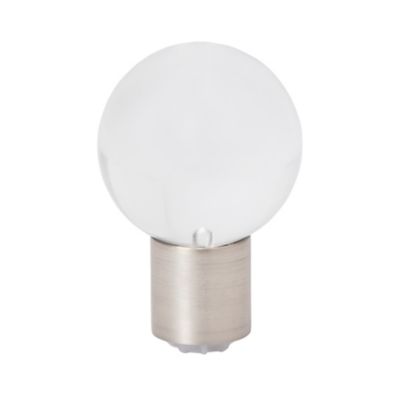 Embout boule pour barre à rideau GoodHome en verre 19 mm Athens gris