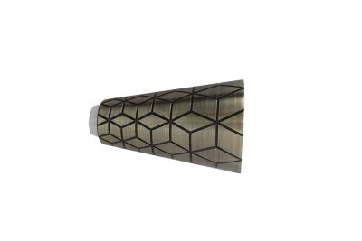 Embout cône gravé pour barre à rideau GoodHome 19 mm Antiki or