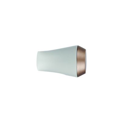 Embout cône pour barre à rideau bicolore GoodHome 19 mm Anafi blanc