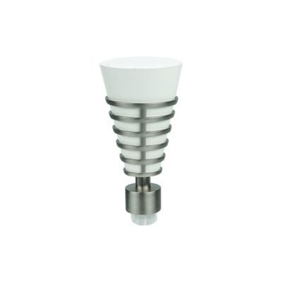 Embout cône pour barre à rideau GoodHome 19 mm Anafi blanc