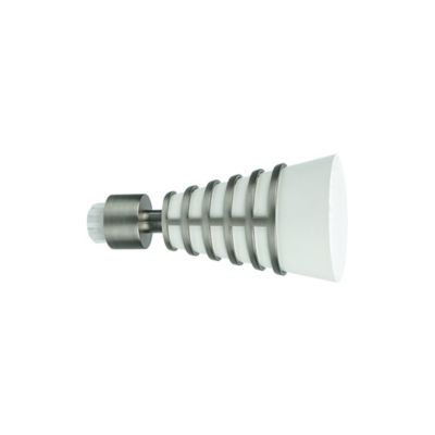 Embout cône pour barre à rideau GoodHome 19 mm Anafi blanc
