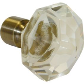 Embout "Cristal" (Diam. 20 mm - Marron Brun)