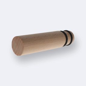 Embout Cylindre Droit 20mm - Bois Brut - Boulet