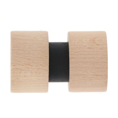 Embout cylindre pour barre à rideau bois de hêtre, noir mat Ø28mm Mobois