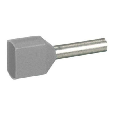 Embout de câblage à collerette isolante Starfix double unitaire pour conducteurs section 2x2,5mm² -