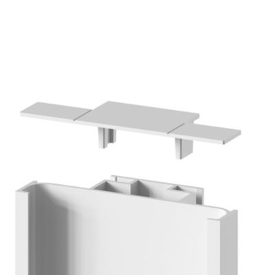 Embout de rail pour colonne blanc Caraway Innovo GoodHome vendu par 2