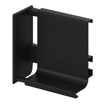 Embout de rail pour plan de travail noir Caraway Innovo GoodHome vendu par 2