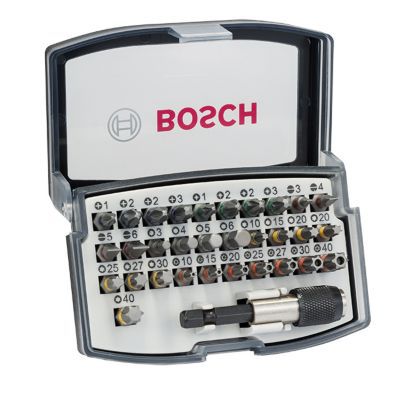 Embout de vissage standard Bosch - 32 pièces