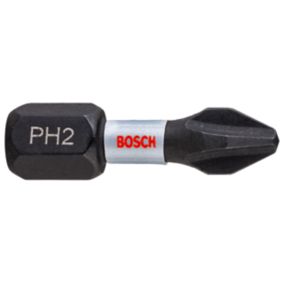 Embout de vissage torsion impact PH2 25 mm Bosch - 2 pièces