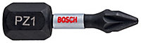 Embout de vissage torsion impact PZ1 25 mm Bosch - 2 pièces