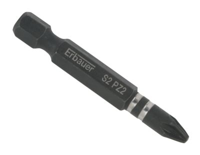 Embout de vissage torsion impact PZ2 50mm Erbauer - 3 pièces