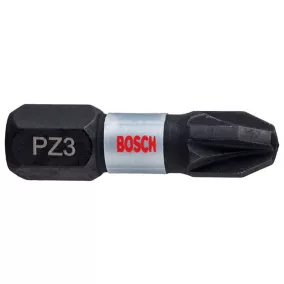 Embout de vissage torsion impact PZ3 25 mm Bosch - 2 pièces