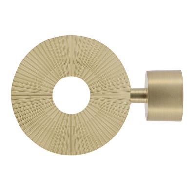 Embout disque pour barre à rideau métal doré Ø28mm Mobois