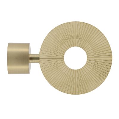 Embout disque pour barre à rideau métal doré Ø28mm Mobois