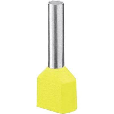 Embout double d'extrémité de câble AI-TWIN 2X 1,5 -10 BK, 18 mm, lot de 100.