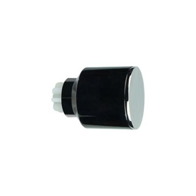 Embout forme carrée pour barre à rideau GoodHome 28 mm Kimlos noir
