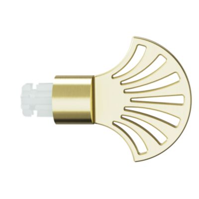 Embout palmier pour barre à rideau Easy-Fit Elasa métal doré Ø19mm GoodHome